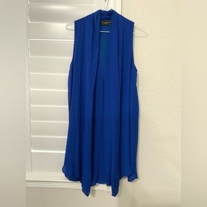akira chicago blue v-cut sleeveless dress